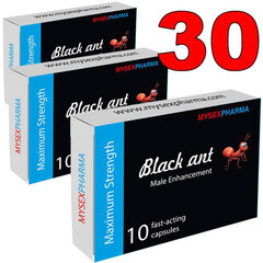 Черна Мравка BLACK ANT 3 x 10бр Капсули за ерекция мнения и цена с намаление от sex shop