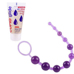 Анална броеница Purple Fancy + подарък лубрикант мнения и цена с намаление от sex shop