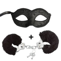 Комплект Венецианска маска и белезници мнения и цена с намаление от sex shop