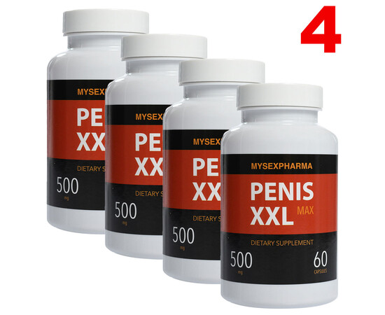 4 x tabletky na zväčšenie penisu Penis XXL Max sexshop